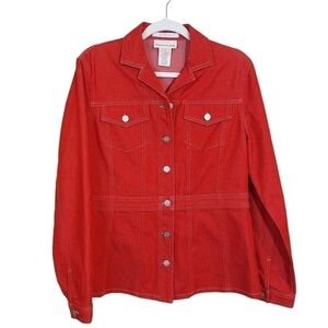 EVAN- PICONE LADIES LONG SLEEVE BUTTON FRONT JACKET- S
